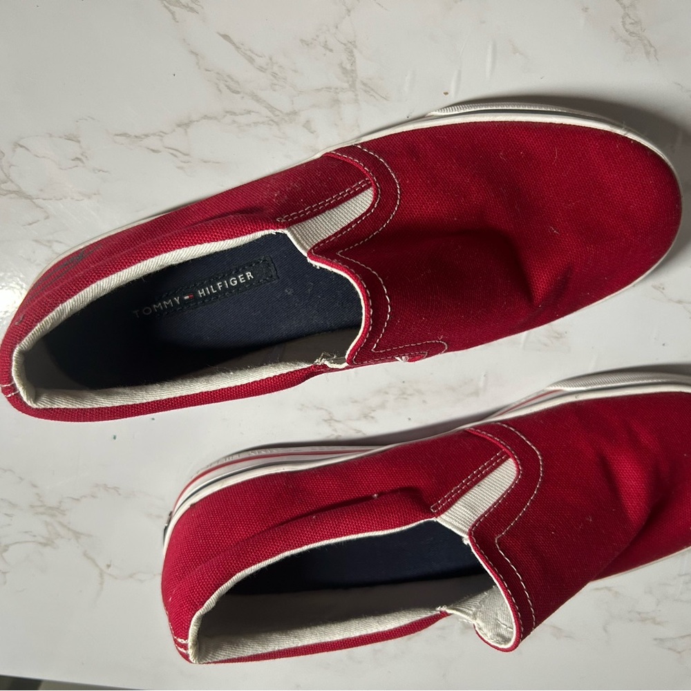 Tommy Hilfiger Red Slip-On women’s Shoes